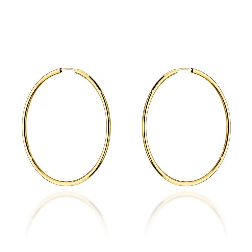 Kolczyki koła super lekkie pr. 585 - 4cm