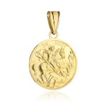 Medalik złoty święty Jerzy