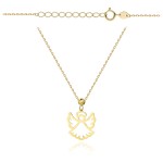 Naszyjnik złoty aniołek super lekki pr. 585