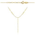 Naszyjnik złoty krawatka długie ogniwa