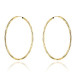 Kolczyki koła diamentowane super lekkie 5cm