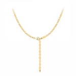 Naszyjnik złoty krawatka delikatne blaszki