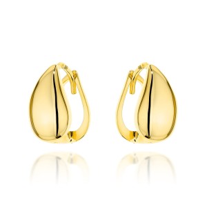 Kolczyki złote łezki na angielskim zapięciu