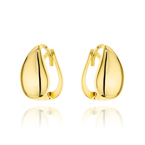 Kolczyki złote łezki na angielskim zapięciu