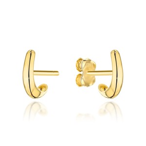 Kolczyki złote subtelnie zawinięte