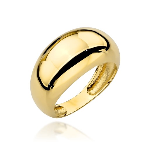 Pierścionek złoty gładki elegancki