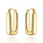 Kolczyki złote prostokątne duże