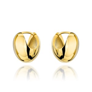 Kolczyki złote gładkie kule