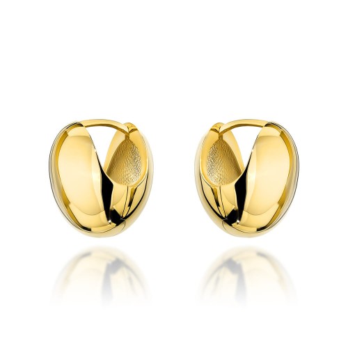 Kolczyki złote gładkie kule