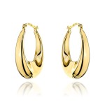 Kolczyki złote klasyczne owale