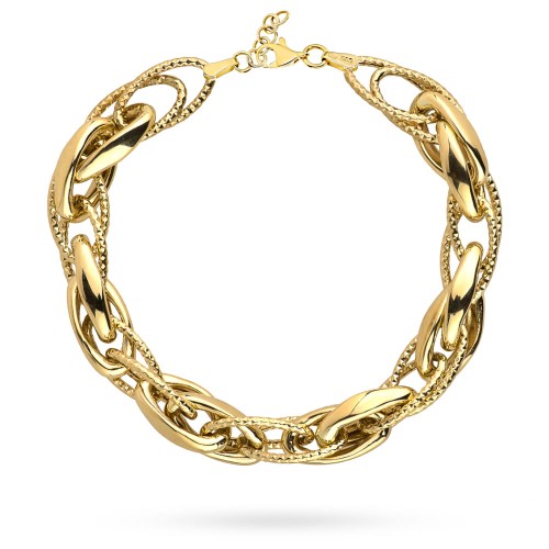 Bransoletka złota z kolekcji "GRANDE" diamentowane ogniwa