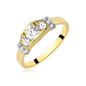 Złoty pierścionek pr. 333 elegancki i stylowy 2.1096