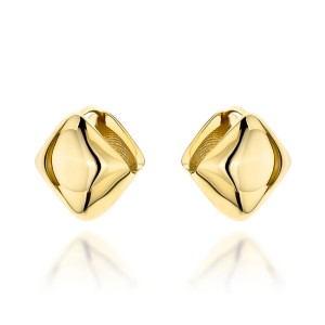 Kolczyki złote gładkie kwadraty