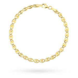 Bransoletka złota o regularnym owalnym wzorze