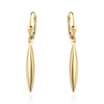 Gold icicle earrings