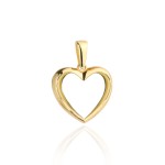 Zawieszka złota kontur serca mała