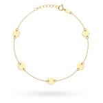 Bransoletka złota pełne kółka