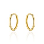 Kolczyki złote malutkie kółka na kreolu