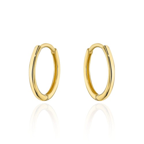 Kolczyki złote malutkie kółka na kreolu