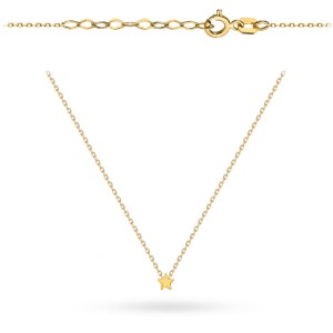 Naszyjnik złoty z subtelną gwiazdką