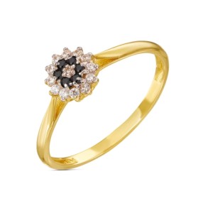 Pierścionek z czarnym kamieniem pr. 333 1.280c