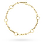 Bransoletka złota o splocie rolo z kółeczkami