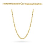 Naszyjnik złoty - splot irydia