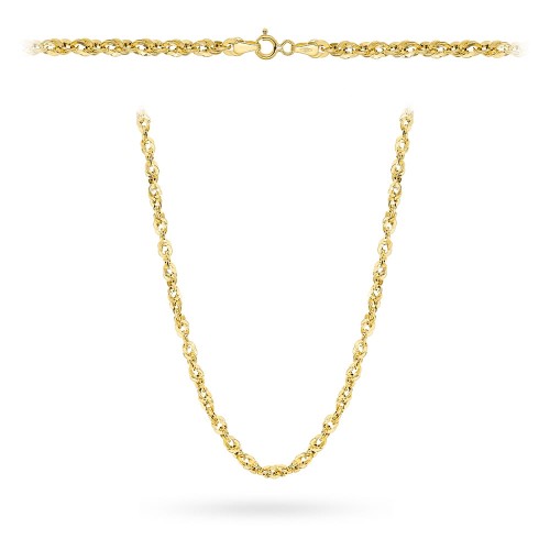 Naszyjnik złoty - splot irydia