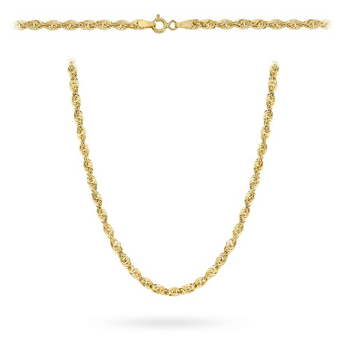 Naszyjnik złoty o wzorze helisy