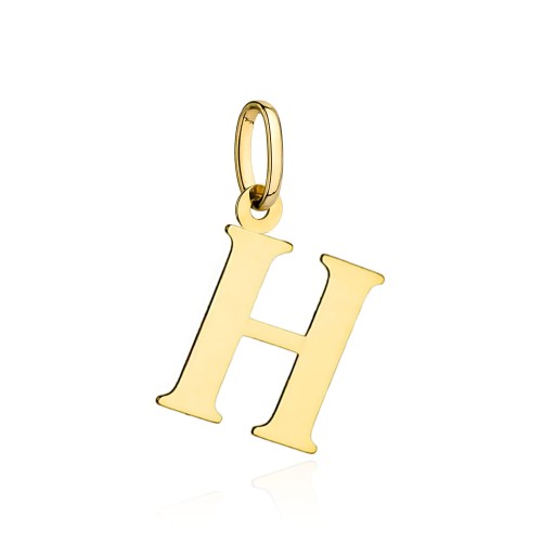 Zawieszka złota literka H duża