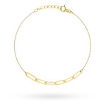 Bransoletka złota sześć splecionych ogniw