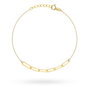 Bransoletka złota sześć splecionych ogniw