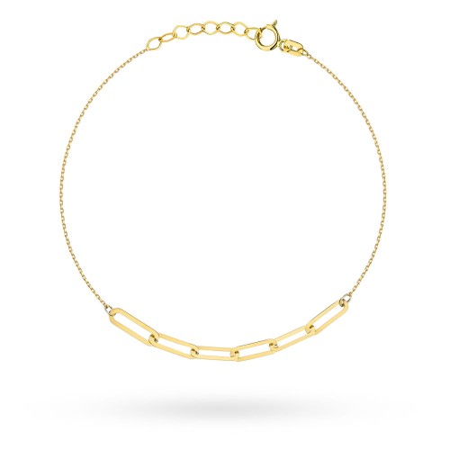 Bransoletka złota sześć splecionych ogniw