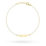 Bransoletka złota trzy splecione ogniwa