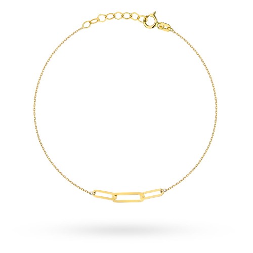 Bransoletka złota trzy splecione ogniwa