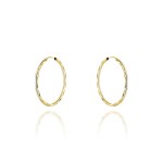 Kolczyki koła diamentowane super lekkie 2,2cm