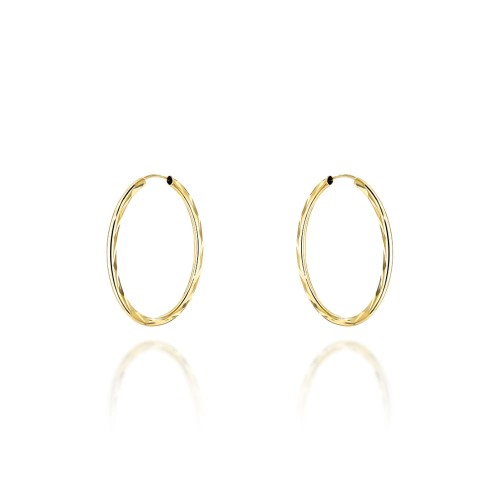 Kolczyki koła diamentowane super lekkie 2,2cm