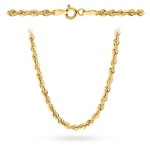 Łańcuszek złoty - splot Korda 45 cm