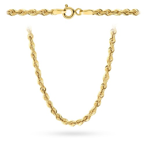 Łańcuszek złoty - splot Korda 50 cm