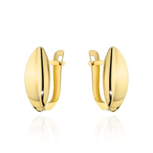 Kolczyki złote klasyczne łezki na angielskim zapięciu