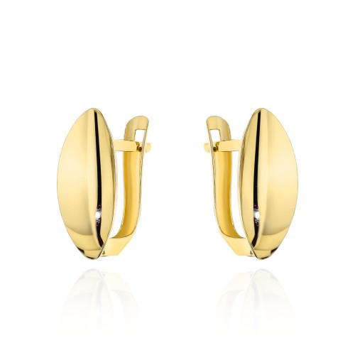 Kolczyki złote klasyczne łezki na angielskim zapięciu