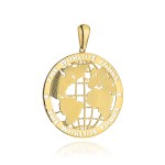 Medium gold globe pendant