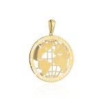 Small gold globe pendant