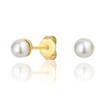 Kolczyki z perłą złote perła naturalna pr. 333