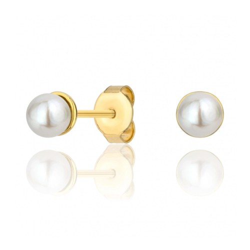 Kolczyki z perłą złote perła naturalna pr. 333 ER.0186