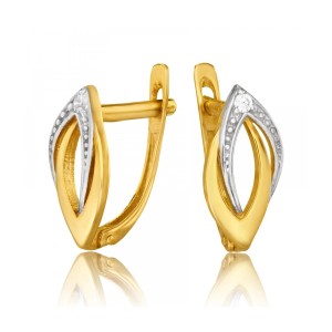 Złote kolczyki z cyrkoniami pr. 333 1.217 