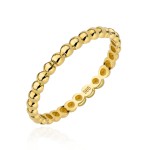 Gold ring with balls