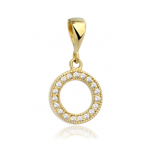 Zawieszka do łańcuszka kółko z cyrkoniami pr.333 2.805
