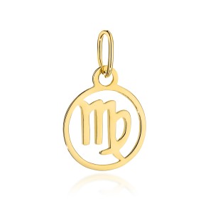 Zawieszka złota znak zodiaku PANNA