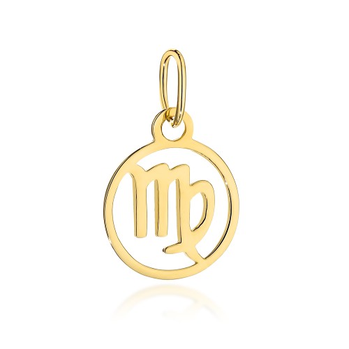 Zawieszka złota znak zodiaku PANNA